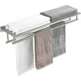 thumbnail image 1 of Towel Rack with Shelf 32 Inch Double Towel Racks for Bathroom Brushed Nickel Bath Towel Holder SUS304 Stainless Steel Towel Rack Wall Mounted Modern Towel Hanger, 1 of 6