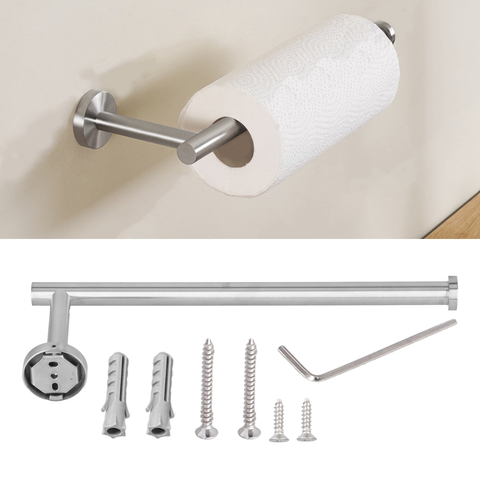 Towel Rack, Toilet Roll Holder Stainless Steel Bearing Capacity With