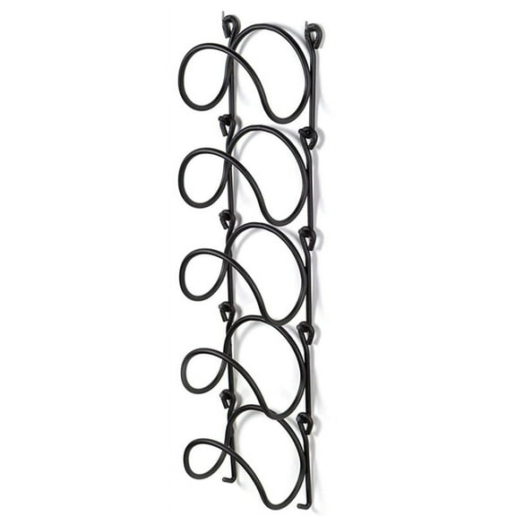 Towel Rack, Wall Mounted Bathroom Storage Hanging Towels Holder, 5 Tier Individual Rail, Accessory