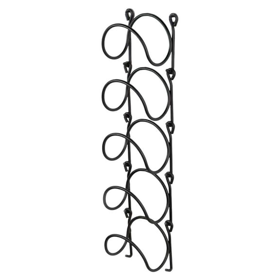 Towel Rack, Wall Mounted Bathroom Storage Hanging Towels Holder, 5 Tier Individual Rail, Accessory