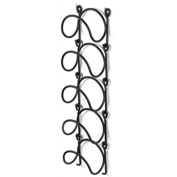 Towel Rack, Wall Mounted Bathroom Storage Hanging Towels Holder, 5 Tier Individual Rail, Accessory