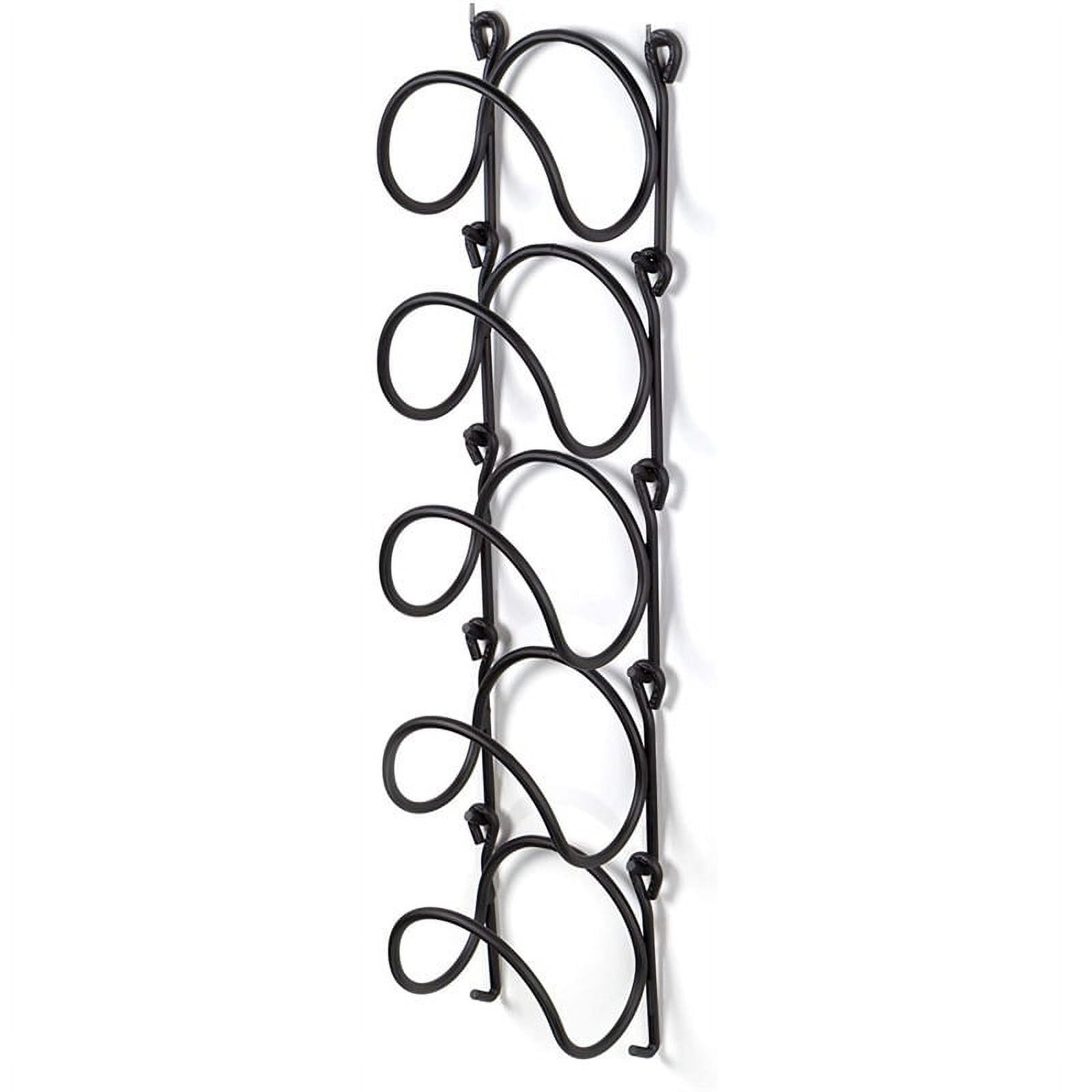 Towel Rack Wall Mounted Metal Wine Rack Towel Holder Organizer for