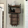 thumbnail image 1 of Towel Rack Wall Mounted - Space-Saving Design For Small Bathrooms - Versatile Organizer For Towels, Blankets, And More - Ideal For RVs And Hotels, 1 of 8