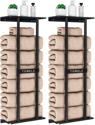 Pack Out Towel Rack Towel Racks for Bathroom, Bathroom Towel Storage Wall Mounted 30 inch ...
