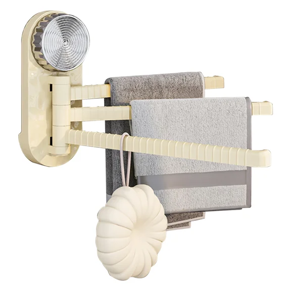 Towel Racks For Bathroom 3-Arm Towel Rack Space Saving Accessories No Dependable