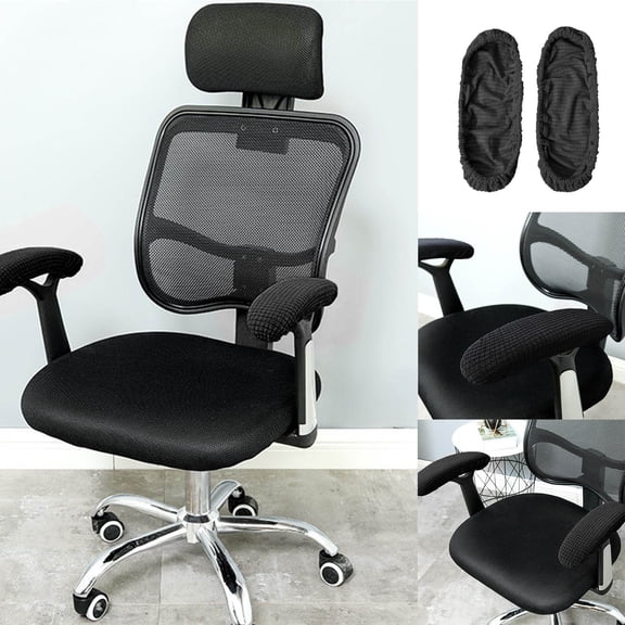 Towel Removable Chair Armrest Slipcovers Protectors for Gaming and Rotating Chairs - Versatile Arm Rest Covers 2PCS