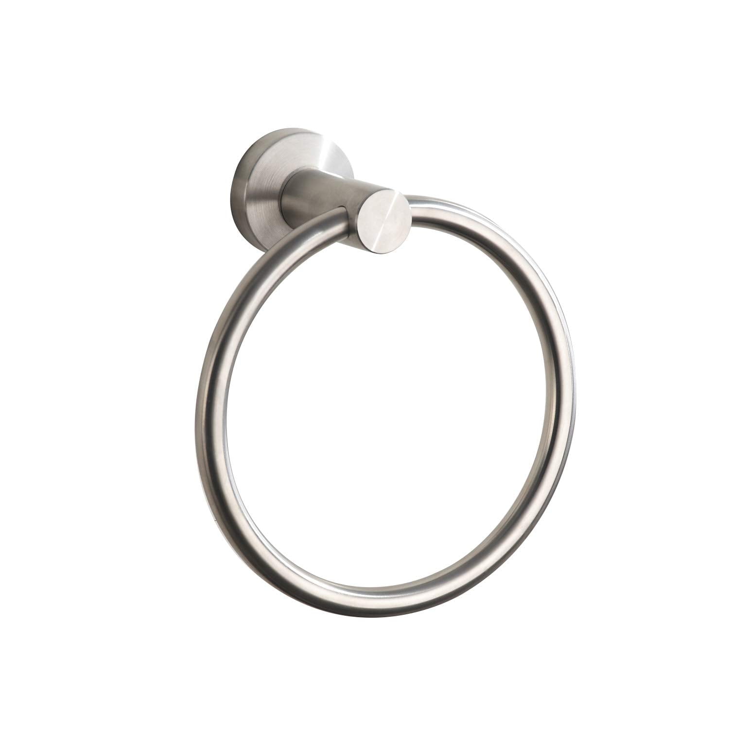 Towel Ring Brushed Nickel, Bath Hand Towel Ring Stainless Steel Round Towel Holder for Bathroom - Walmart.com
