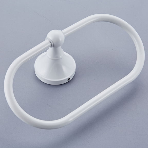 TOYMYTOY Towel Ring Wall White Copper Modern Hanging Towels for Hotel 1Pcs