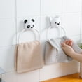 thumbnail image 1 of Towel Ring Panda Puppy Storage Rack Cartoon Rags Holder for Bathroom, 1 of 8
