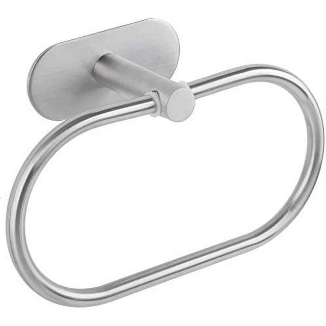 Towel Ring Towel Rack Hand Holder for Bathroom Self Adhesive No Drill