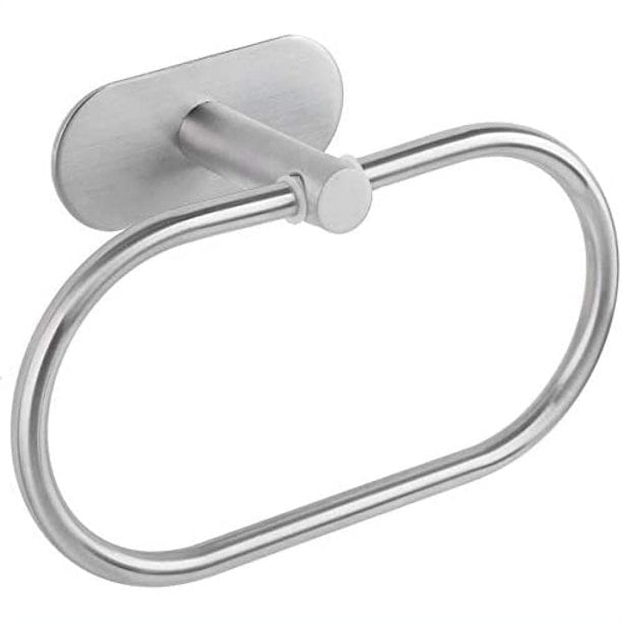Guuyoo Self Adhesive Towel Ring, No Drill Wall Mount, SUS 304 Stainless ...