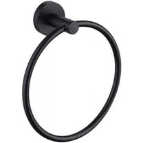 Towel Ring for Bathroom, Hand Towel Holder Round Towel Hanger Wall Mount 304 Stainless Steel Brushed (Black)