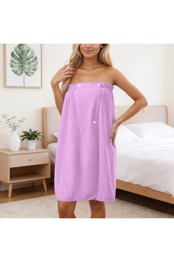 Towel Robes for Womens Absorbent Womens Robes Adjustable Cover Up for Spa Pool Beach