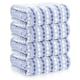 thumbnail image 1 of Sanmadrola Bath Towels Set, 35x70 Inch 4 Pieces Large Shower Towels -700 GSM 100% Cotton High Absorbent Quick Dry Blue Bath Sheets for Bathroom, Gym, Hotel, 1 of 7