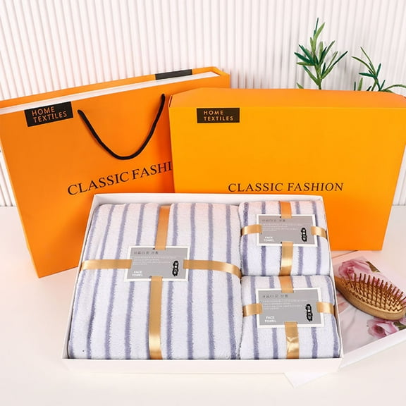 Towel Set under $5! kkbbma 3 Piece Towel Set, Bath Hand Washcloth Set, Highly Absorbent Towels, Bathroom Towel Collection, Soft Linen Towels, Adult Towel Set