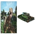 thumbnail image 1 of Towel Set Bathroom Sets Highly Absorbent Comfortable Washcloth Hand Towel and Bath Towels,3 Piece (3D Dino2) Decor Gift, 1 of 6