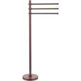 thumbnail image 1 of Towel Stand with 3 Pivoting 12 Inch Arms - Antique Copper / Dotted, 1 of 10