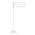 thumbnail image 1 of Towel Stand with 3 Pivoting 12 Inch Arms - Matte White / Smooth, 1 of 10