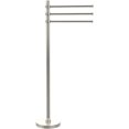 thumbnail image 1 of Towel Stand with 3 Pivoting 12 Inch Arms - Polished Nickel / Dotted, 1 of 10