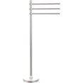 thumbnail image 1 of Towel Stand with 3 Pivoting 12 Inch Arms - Satin Chrome / Dotted, 1 of 10