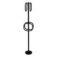thumbnail image 1 of Towel Stand with 4 Integrated Towel Rings - Matte Black / Grooved, 1 of 9
