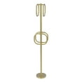 thumbnail image 1 of Towel Stand with 4 Integrated Towel Rings - Satin Brass / Grooved, 1 of 5