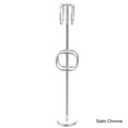 thumbnail image 1 of Towel Stand with 4 Integrated Towel Rings - Satin Chrome / Grooved, 1 of 5