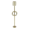 thumbnail image 1 of Towel Stand with 4 Integrated Towel Rings - Unlacquered Brass / Twisted, 1 of 9