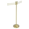 thumbnail image 1 of Towel Stand with 4 Pivoting Swing Arms - Satin Brass, 1 of 2