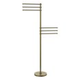 thumbnail image 1 of Towel Stand with 6 Pivoting 12 Inch Arms - Antique Brass / Twisted, 1 of 10