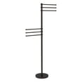 thumbnail image 1 of Towel Stand with 6 Pivoting 12 Inch Arms - Antique Bronze / Grooved, 1 of 10