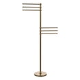 thumbnail image 1 of Towel Stand with 6 Pivoting 12 Inch Arms - Brushed Bronze / Twisted, 1 of 10