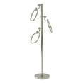 thumbnail image 1 of Towel Stand with 9 Inch Oval Towel Rings - Polished Nickel / Dotted, 1 of 11