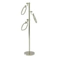 thumbnail image 1 of Towel Stand with 9 Inch Oval Towel Rings - Polished Nickel / Grooved, 1 of 11