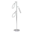 thumbnail image 1 of Towel Stand with 9 Inch Oval Towel Rings - Satin Chrome / Twisted, 1 of 11