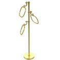 thumbnail image 1 of Towel Stand with 9 Inch Oval Towel Rings - Unlacquered Brass / Smooth, 1 of 11