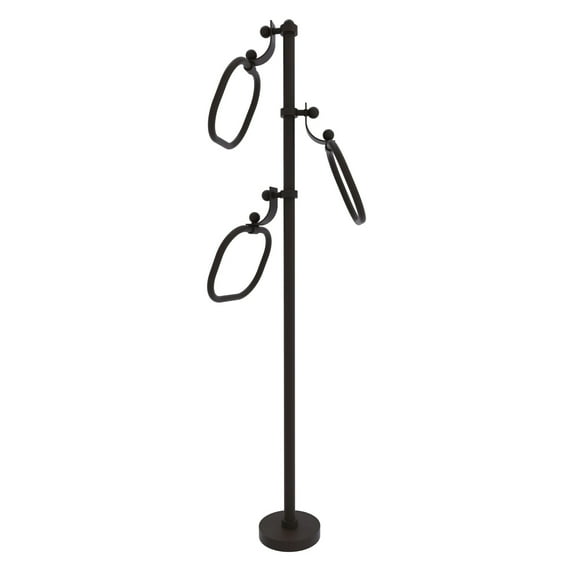 Towel Stand with 9" Oval Towel Rings (Build to Order)