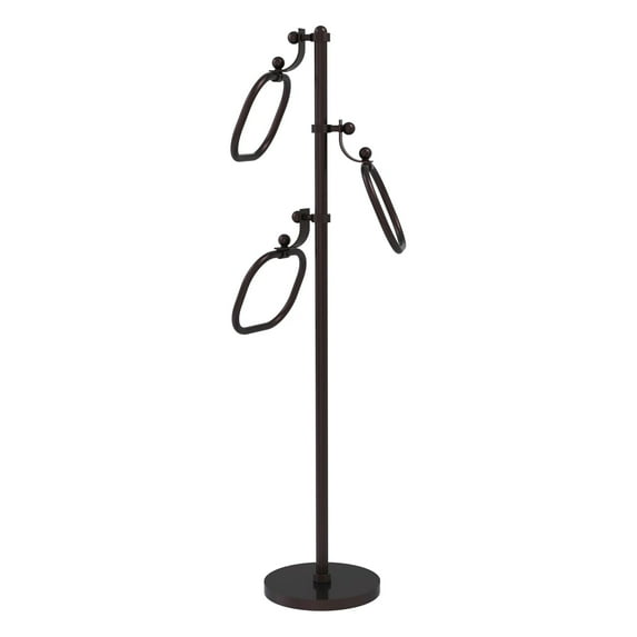 Towel Stand with 9" Oval Towel Rings