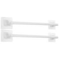 thumbnail image 1 of Towel Storage Rack 2Pcs Punch Free Towel Storage Rack Plastic Bath Towel Rod Towel Holder Bathroom Accessories (Long Style, White), 1 of 10