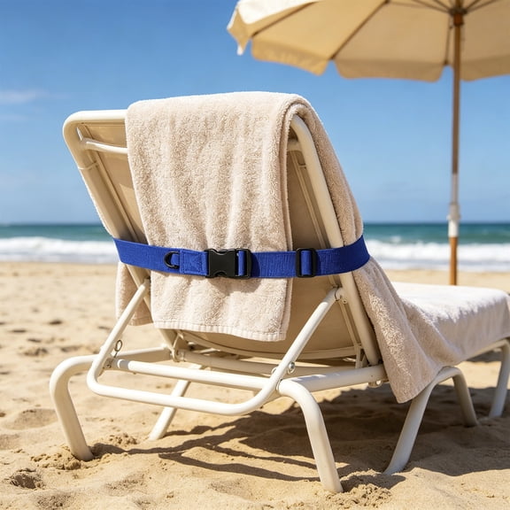 Towel Straps Adjustable Elastic with Removable Buckle Sand-Resistant Quick-Dry for Beach Chair Pool Travel