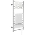 thumbnail image 1 of Towel Warmer 12 Bars Wall Mounted Heated Towel Racks for Bathroom Plug-in/Hardwired, Stainless Steel Hot Towel Rack with Timer Matte Silver……, 1 of 5