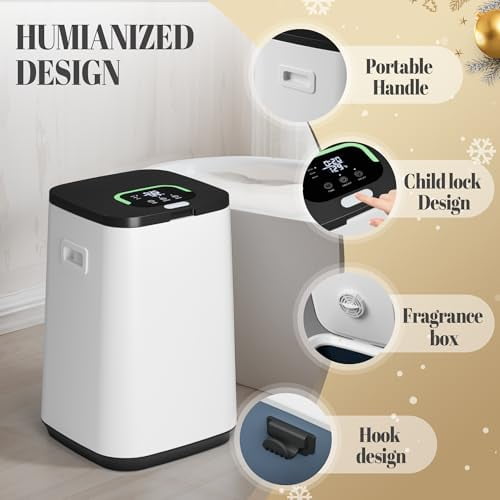 Towel Warmer, 25L Towel Warmers for Bathroom Features 24 Hours Delay and Child Lock, Higher Temperatures and Quicker Heating of Towels, Bathrobes and Blankets, Ideal Gifts for Her