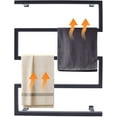 thumbnail image 1 of Towel Warmer 5 Bar Plug-in Electric Towel Heater Wall-Mounted Bath Towel Warmer for Bathroom Drying Rack Matte Black, 1 of 10