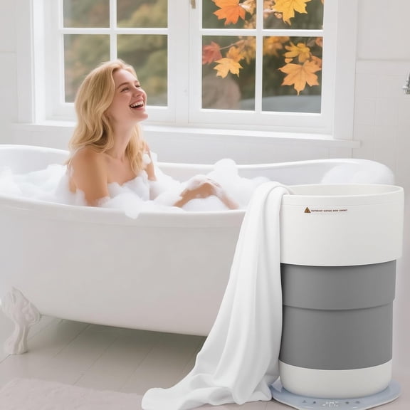 Towel Warmer for Bathroom, 21L Towels Warmer Bucket with Timer, Towel , Auto Shut Off, White Elephant Gifts Fits Up to Oversized Towels, Bathrobes, Blankets, PJ's and More