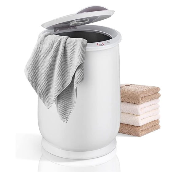 Towel Warmer Bucket for Bathroom, Portable Spa Hot Towel Heater, -top Lid, Fragrance Holder, Auto Shut Off, 21L Large Capacity Towel Warmer Fits up to 2 Oversized Towels Bathrobes (White)
