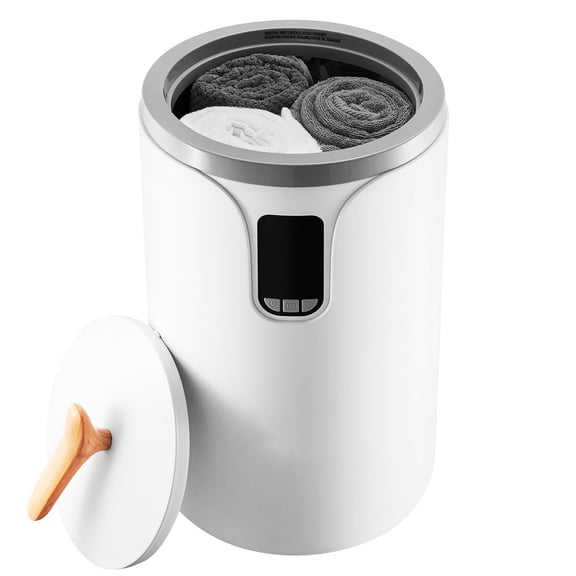 Towel Warmer Bucket for Bathroom, 24 Hour Timer, Child Lock, Auto Shut Off, Fits 3 Bath Towels, Blankets, Robes, Pajamas