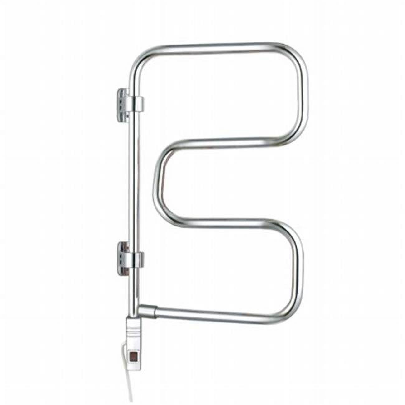 Polished Chrome Wall Mounted 4-Bar Towel Warmer