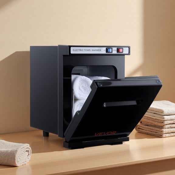 Towel Warmer Holds 8-12 Towels, 1.1 Gal, with Secure Clip, Ideal for Barber & Manicures