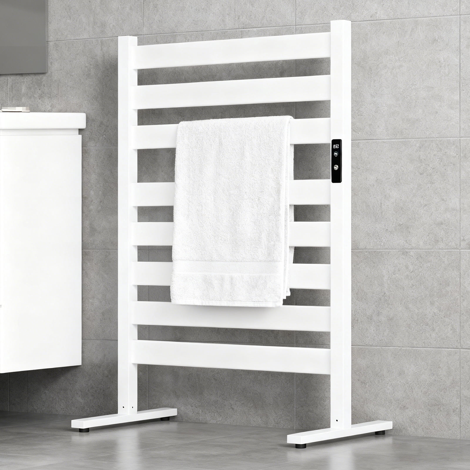 Heat Racks Towel Warmer Rack, Heated Towel Racks for Bathroom, With Timer and ...