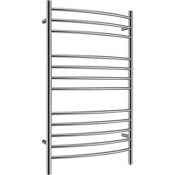 Towel Warmer Wall Mount Electric Plug-in/Hardwired Heated Towel Rack Brushed